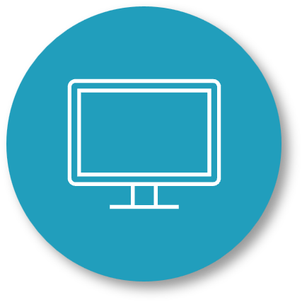 Ícone de um monitor de computador